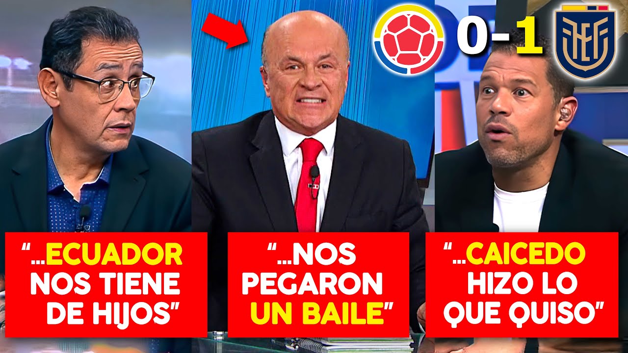 NO LO PODÍAN CREER! ASÍ REACCIONÓ la prensa COLOMBIANA al BATACAZO de ECUADOR en Barranquilla!! 0-1