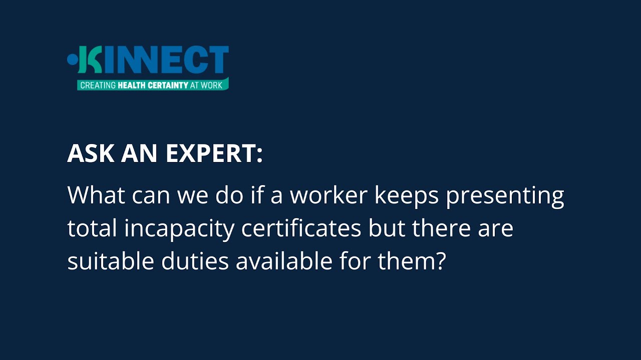 Ask an Expert: What can we do if worker keeps providing total ...
