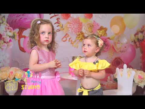 საბავშვო ფოტო სტუდია დაბადების დღე 2 წლის პრინცესა