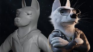 Wolf Character Creation in Blender - Timelapse