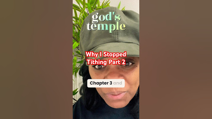 Why I Stopped Tithing And You Should Too - Part Two