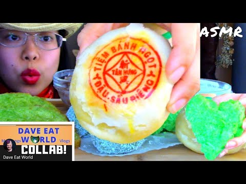 ASMR Vietnamese Desserts MOCHI & COCONUT SAUCE | Dave Eat World Collab | NO TALKING 먹방 EATIN