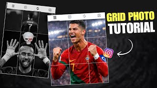 How to make trending Grid Repost photo | Vem Pere Reka edit tutorial | Viral ronaldo, messi grid