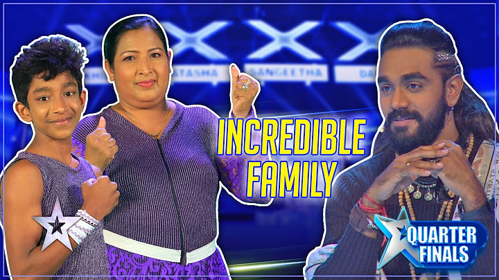 Talent එකයි පවුලයි   දෙකම බැලන්ස් කරන හැටි | Incredible Family | Sri Lanka's Got Talent | Sirasa TV