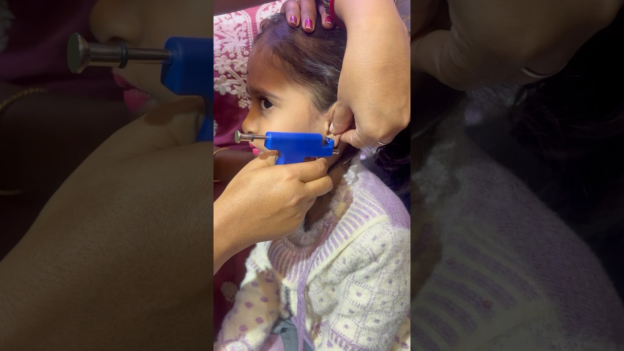 Paninles ear piercing for girls 🧒 