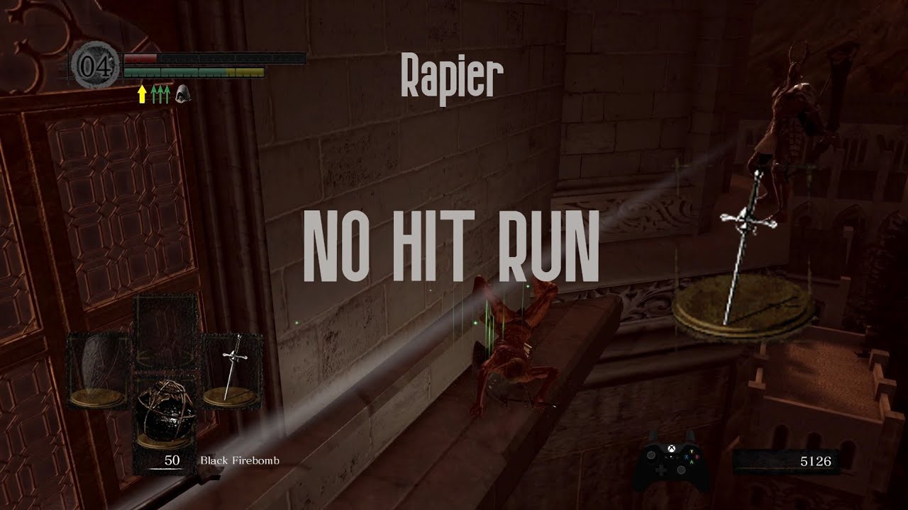 Dark Souls Remastered - Rapier Only - No Hit Run Any% - 