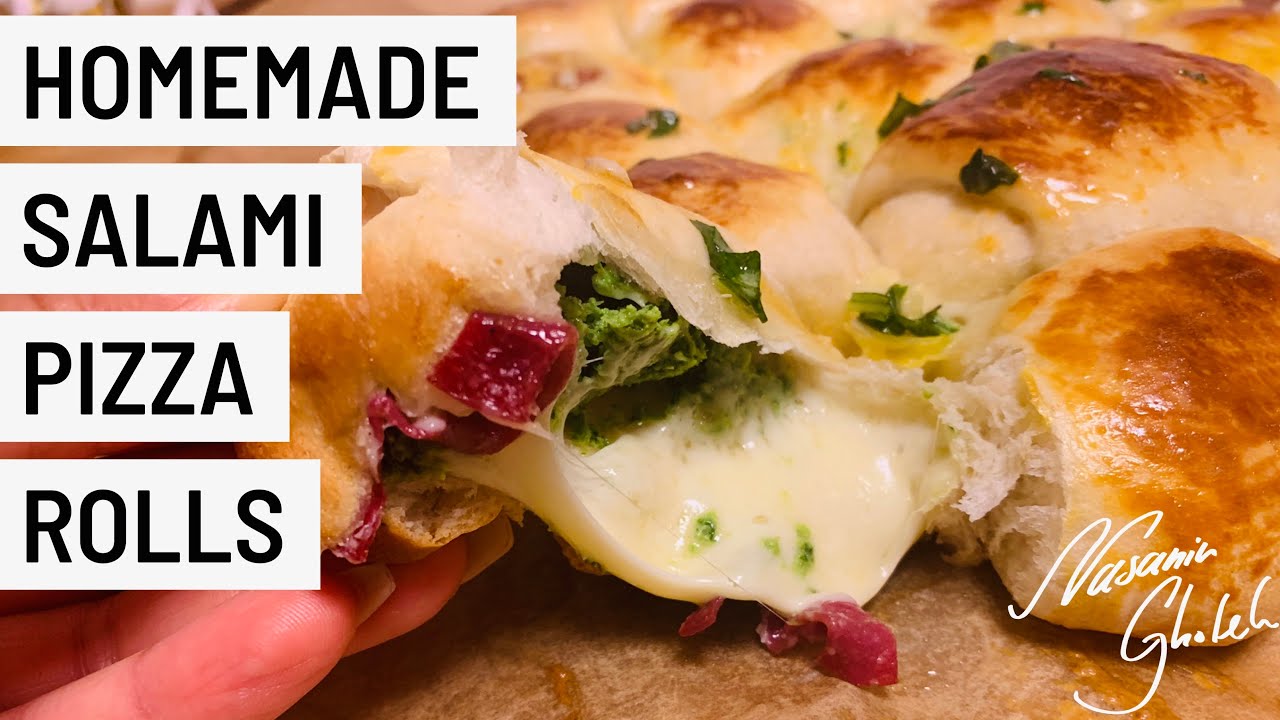 Homemade Garlic Butter & Salami Pizza Rolls 20 Min Recipes!! Taste