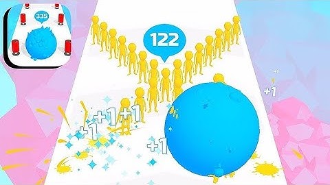 Satisfying Mobile Gaming Roll Crowd Top Free Tiktok Gameplay Walkthrough Level (3-5)