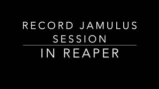 Record Jamulus Session in Reaper