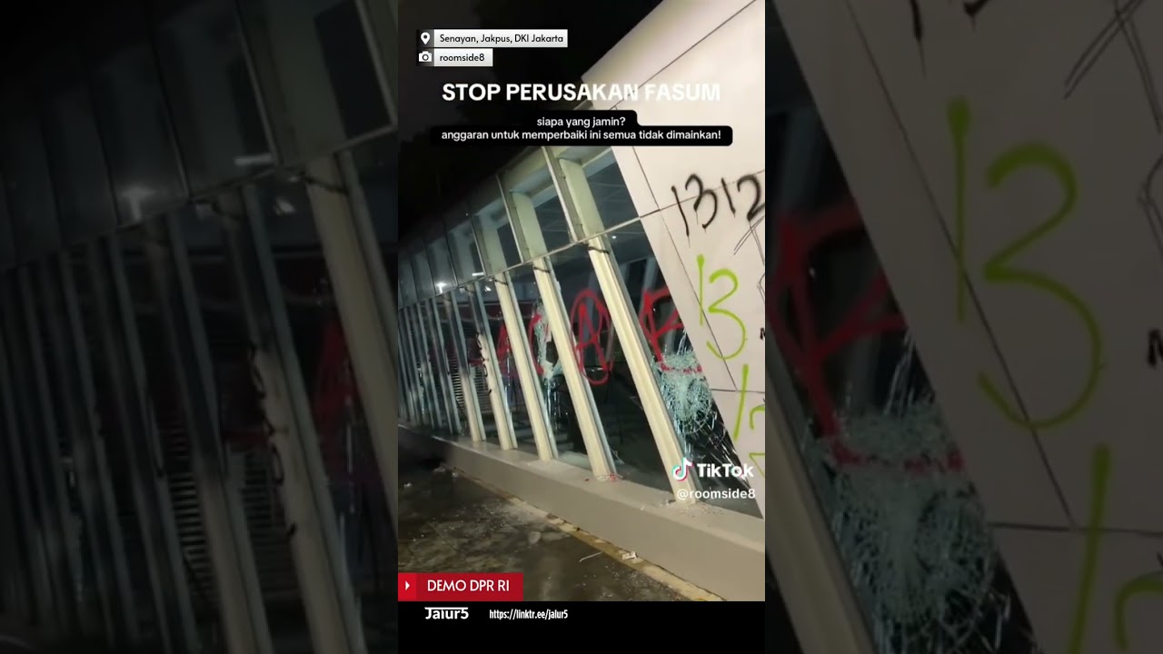 Kerusakan di Stasiun MRT Istora Mandiri