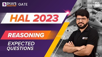 HAL 2023 | Reasoning Expected Questions | HAL Reasoning Class | BYJU