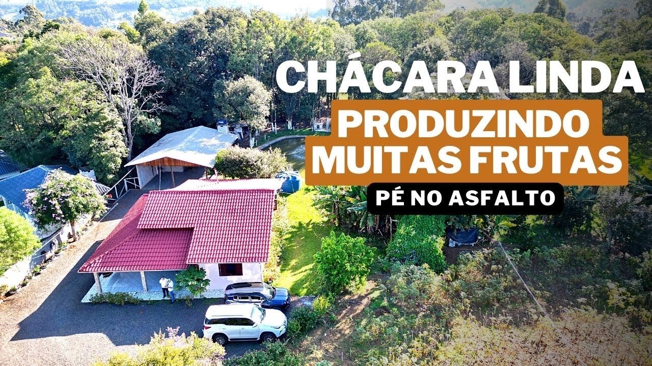 CHÁCARA À VENDA CASA MOBILIADA  FRUTAS E  LAZER EM SANTA CATARINA R$ 950 MIL