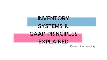 Integrating GAAP Principles & Inventory Systems | Accounting Theory