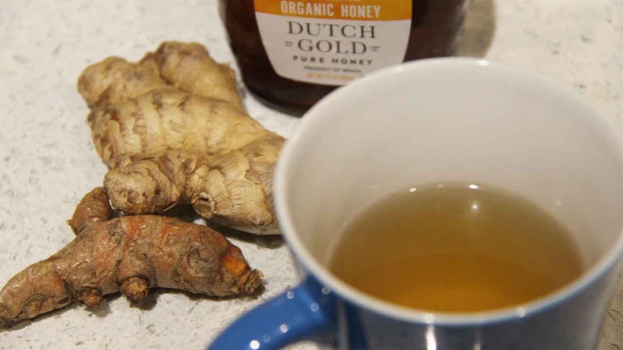 Anti-Inflammatory Ginger & Turmeric Tea | Natural Remedy To Fight Cold & Flu - YouTube