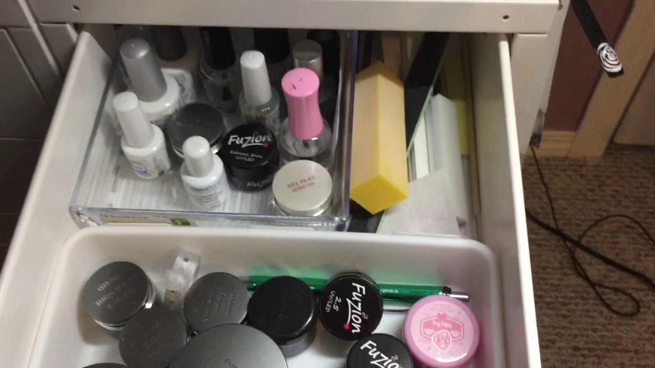 Nail Desk And Nail Storage Tour