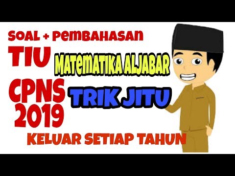 Soal Tiu Cpns 2019 Matematika Aljabar No 1 2 Youtube