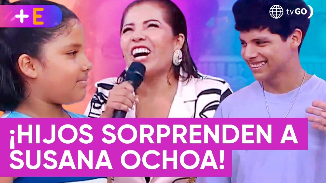 Hijos de Susan Ochoa la soprenden por su cumpleaños | Más Espectáculos (HOY)