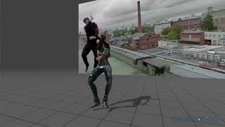 Dancing 3D animation done with DeepMotion 3D