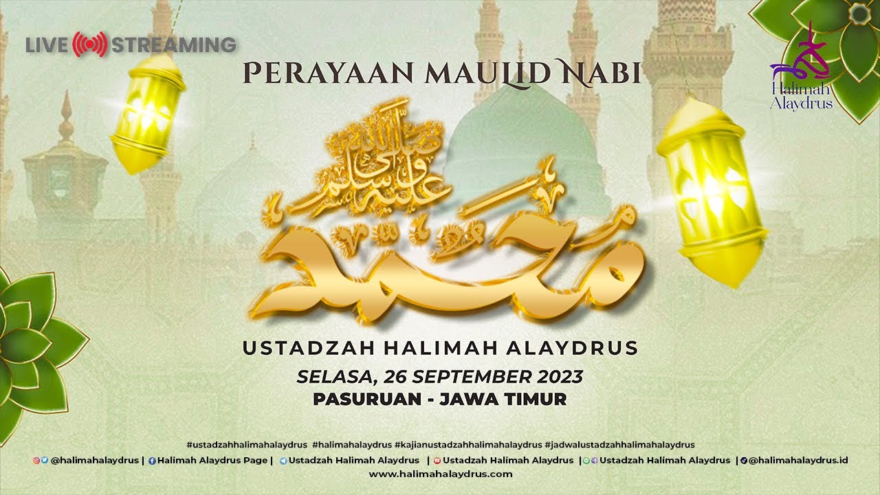 🔴PEMIMPIN WANITA SURGA - USTADZAH HALIMAH ALAYDRUS