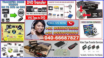 How to convert VHS videotape to 60p digital video (NTSC) | Call Us Now +91 9550070005
