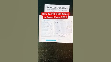 Correct way ✅ to fill OMR sheet in Board Exam 2025 How to fill OMR Sheet #exam #samplepaper #class10