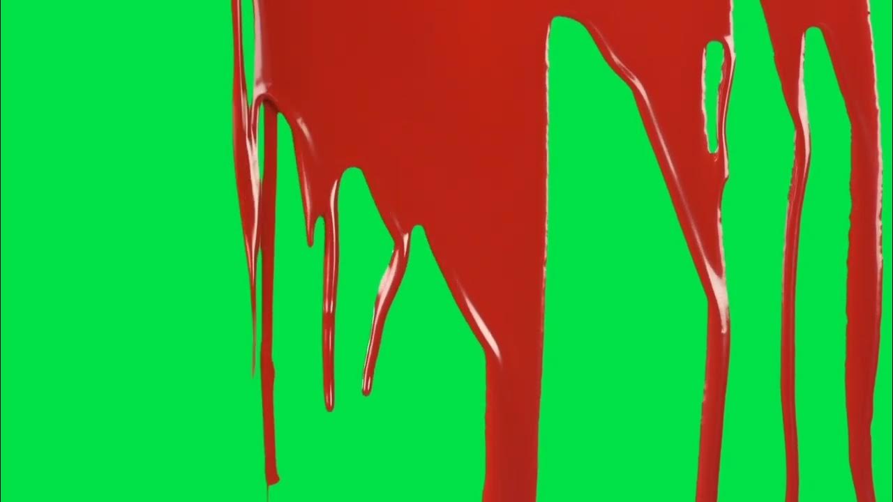 bloody green screen video || blood splatter green screen video || free