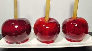 Manzanas 🍎🍏 Acarameladas SOLO 4 Ingredientes 😋 Venta💸🤑 /crujientes y sin termómetro 🌡