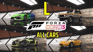 Every Car in Forza Horizon 5 - Part 8: L