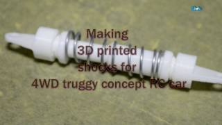 3D printed 4WD truggy shocks