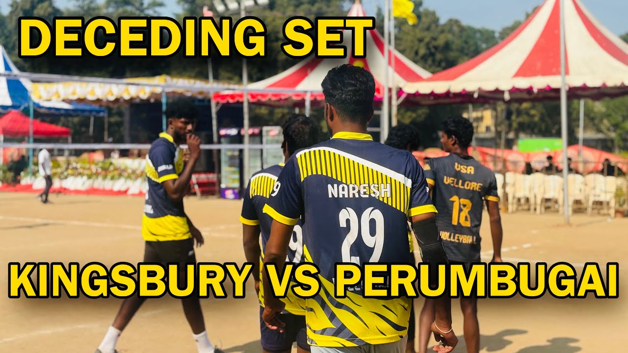 Deceding set Kingsbury vs perumbugai vellore volleyball tournament 