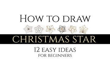 Christmas star drawing for beginners ⭐ Zentangle Christmas star ideas  ⭐ Zenart
