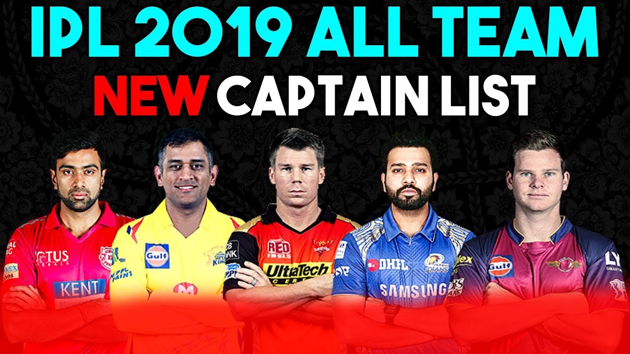 IPL Auction 2019 | All Teams Final Captain List | List Of All Teams Final Captain List in IPL 2019