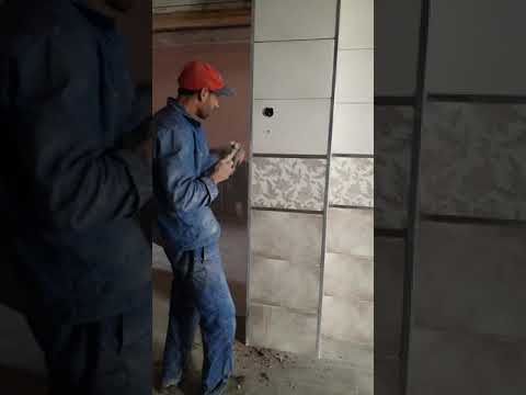 كيفية حفر مكان قواطع الكهرباء او لي بريز على السيراميك بطريقة سهلة