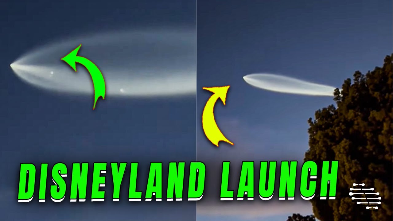 SpaceX Rocket Launch Witnessed at Disneyland - YouTube