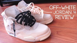 OFF-WHITE x Jordan 4 Unboxing & Review with Lace Swaps