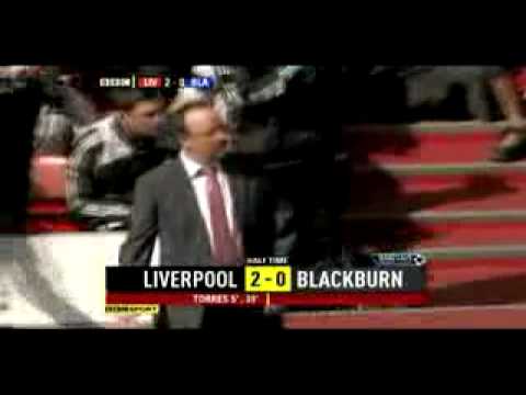 Benitez gesture and smiling after second goal agai...