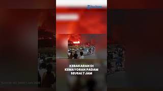  Kebakaran Di Kemayoran Padam Seusai 7 Jam 8 Warga Dilarikan Ke Rs Karena Sesak Nafas