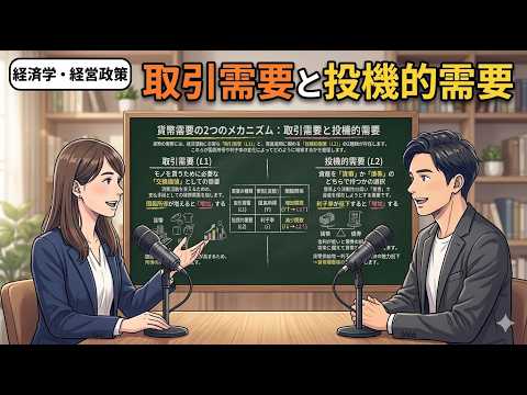 【１次・聞き流し】取引需要と投機的需要（経済学・経済政策）