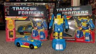 Transformers generation one complete Nightbeat collection. G1 vintage headmaster junior box jnr