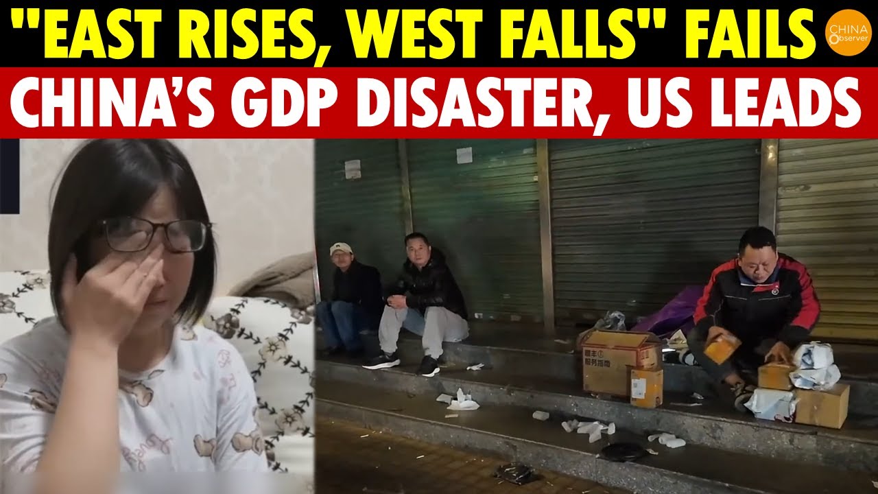 Xi’s "East Rises, West Falls" Plan Collapses! China’s GDP Disaster, US Leads by a Wide Margin in Q3