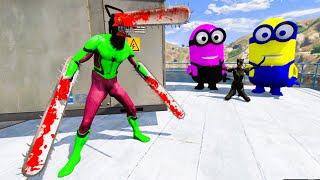 GTA 5 - Spiderman VS Minions Fight Rag doll Gameplay - Spider-man vs Minions Funny Ragdoll - EP 6 screenshot 3