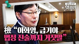 [핫라인] 이화영 측 "술 안 마셨다 진술", 檢 이화영 법정 진술 녹취록 공개