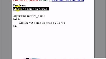 aula 946 Algoritmos e Logica de programação   Algoritmo 1