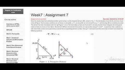 💥WEEK 7💥FINITE ELEMENT METHOD: VARIATIONAL METHODS TO COMPUTER PROGRAMMING ASSIGNMENT SOLUTION💥💥