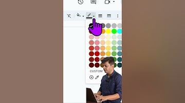 How to color table border in Google docs? #shortsvideo #googledocsuse
