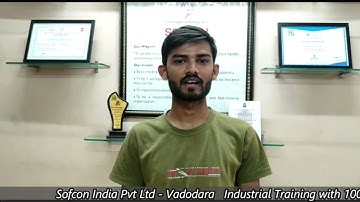 Durgesh Yadav Trained & Placed by Sofcon Vadodara | PLC SCADA Automation Training