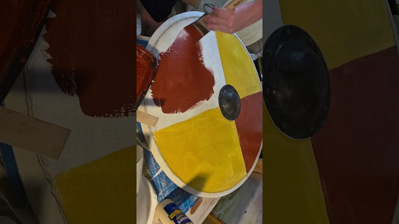 Do it anyway. #wood #craft #viking #shield #leather #paint #painting #history #cosplay