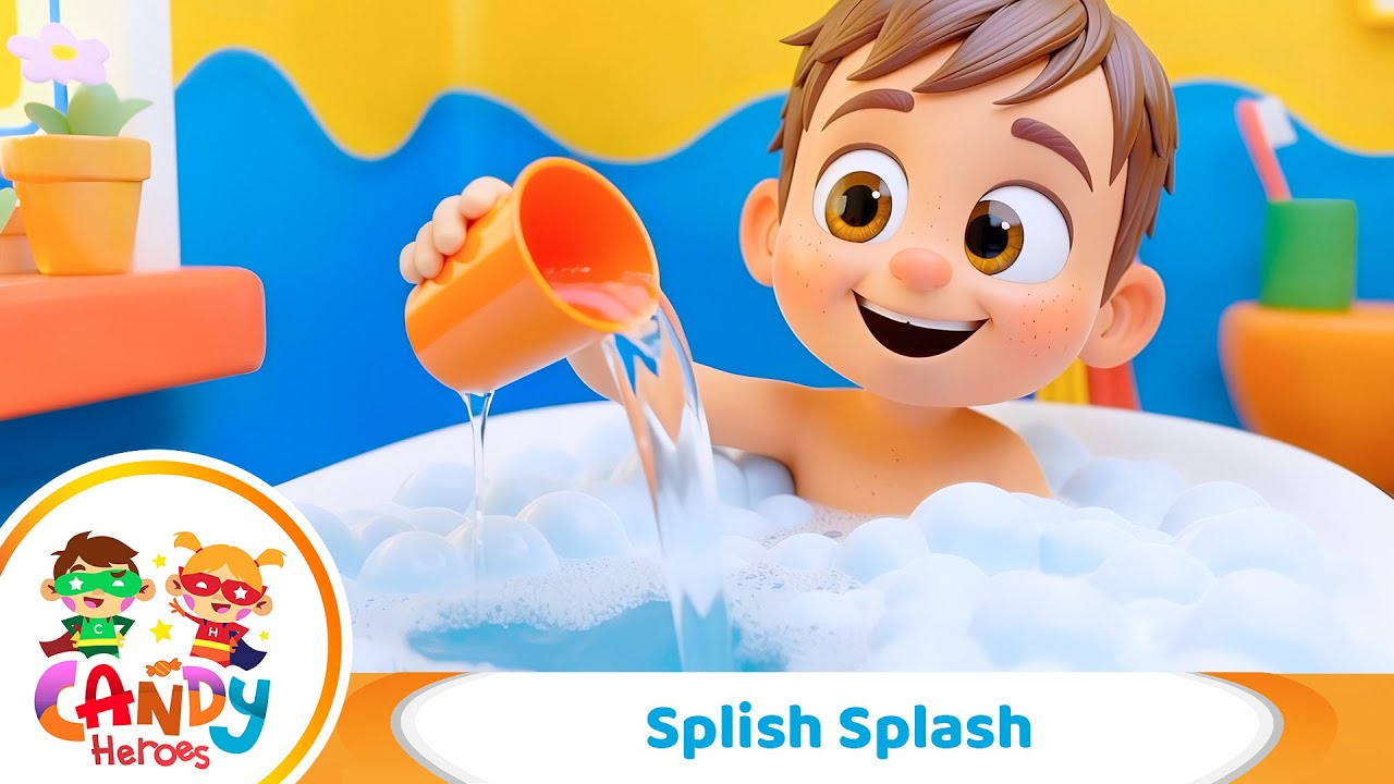 Watch Candy Heroes – Splish Splash – Bath Song for Kids with Bubbles and Fun on YouTube Watch Candy Heroes – Splish Splash – Bath Song for Kids with Bubbles and Fun on YouTube
