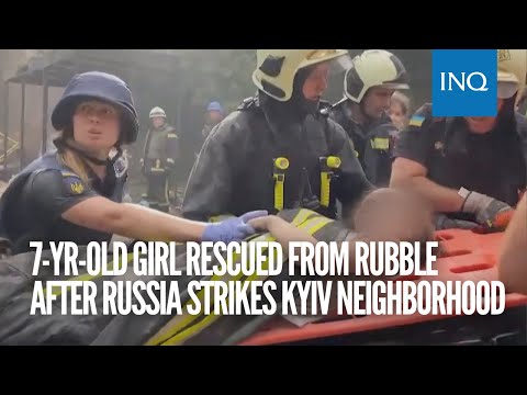 7-yr-old girl rescued from rubble after Russia strikes Kyiv neighborhood