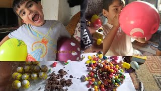 Emre Color song , Learn Colors Ball with Mommy,Öykü and cute characters Funny